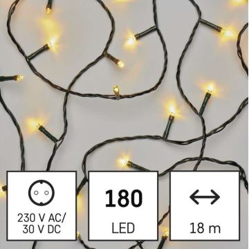 LED Jõuluteemaline väli valguskett 180xLED/8 režiimi 23m IP44 soe valge