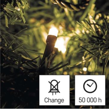 LED Jõuluteemaline väli valguskett 240xLED/29m IP44 soe valge