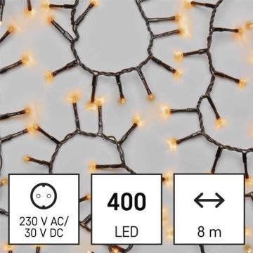 LED Jõuluteemaline väli valguskett 400xLED/13m IP44 vanaaegne