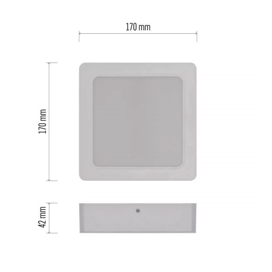 LED Laevalgusti LED/18W/230V 17x17 cm valge