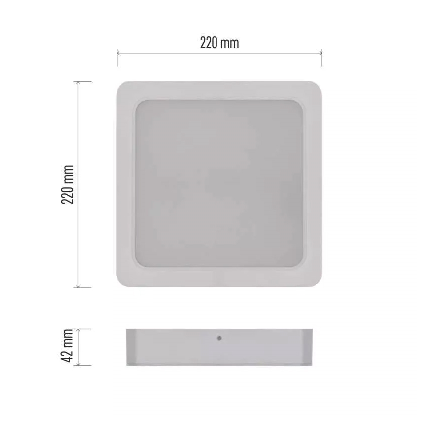 LED Laevalgusti LED/24W/230V 22x22 cm valge