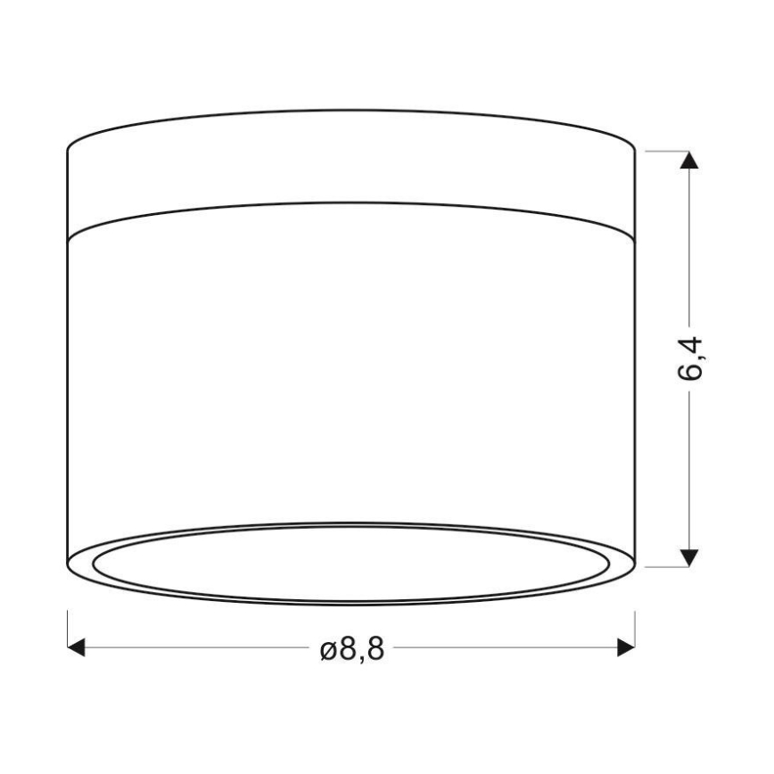 LED Laevalgusti TUBA LED/9W/230V valge/beež