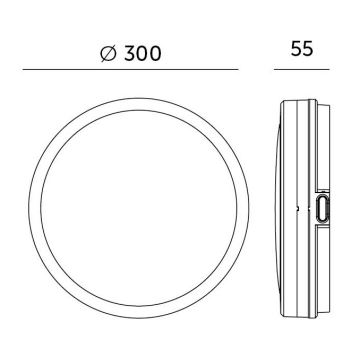 LED Laevalgusti vannituppa LED/24W/230V 3000/4000/6500K IP65 d. 30 cm valge