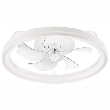 LED Hämardatav laevalgusti ventilaatoriga FARGO LED/37W/230V valge + kaugjuhtimispult