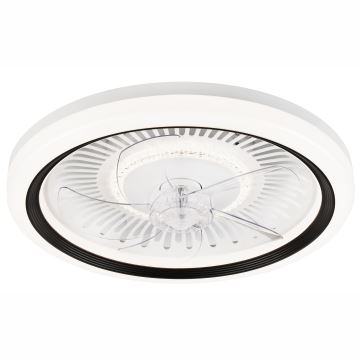 LED Hämardatav laevalgusti ventilaatoriga GEMMA LED/37W/230V valge + kaugjuhtimispult