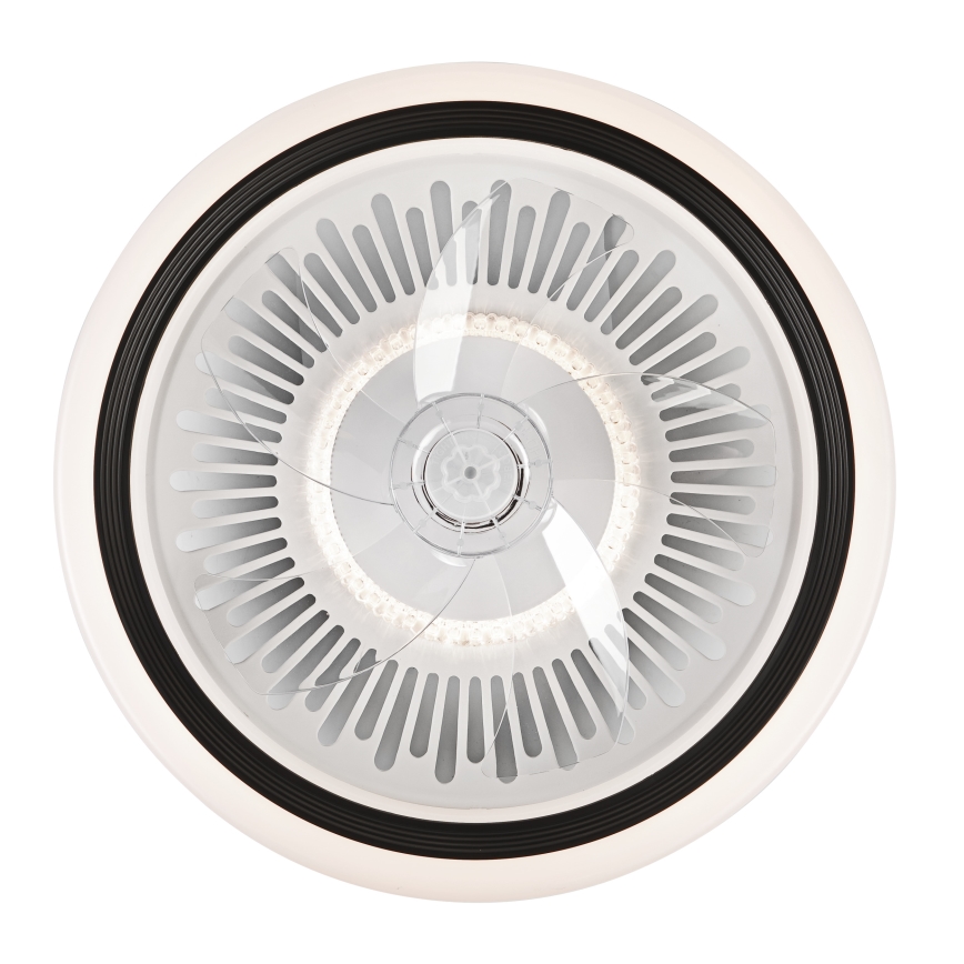 LED Hämardatav laevalgusti ventilaatoriga GEMMA LED/37W/230V valge + kaugjuhtimispult