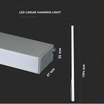 LED Lühter SAMSUNG CHIP LED/40W/230V 4000K hõbe