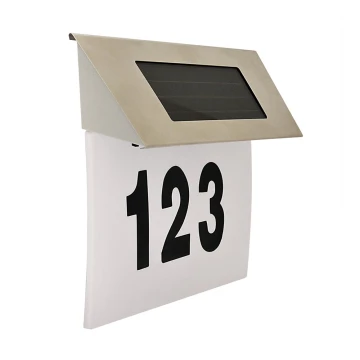 LED Päikesepaneeliga majanumber 1,2V IP44