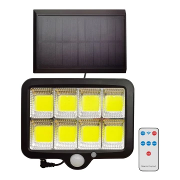 LED Päikesepaneeliga prožektor anduriga INTEGRA LED/3W/3,7V IP44 + pult