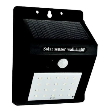 LED Päikesepaneeliga seinavalgusti koos anduriga LED/0,55W/3,7V 6500K IP65
