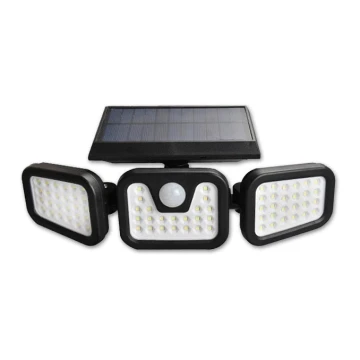 LED Paindlik päikesepaneeliga prožektor anduriga LED/15W/3,7V IP54 4500K