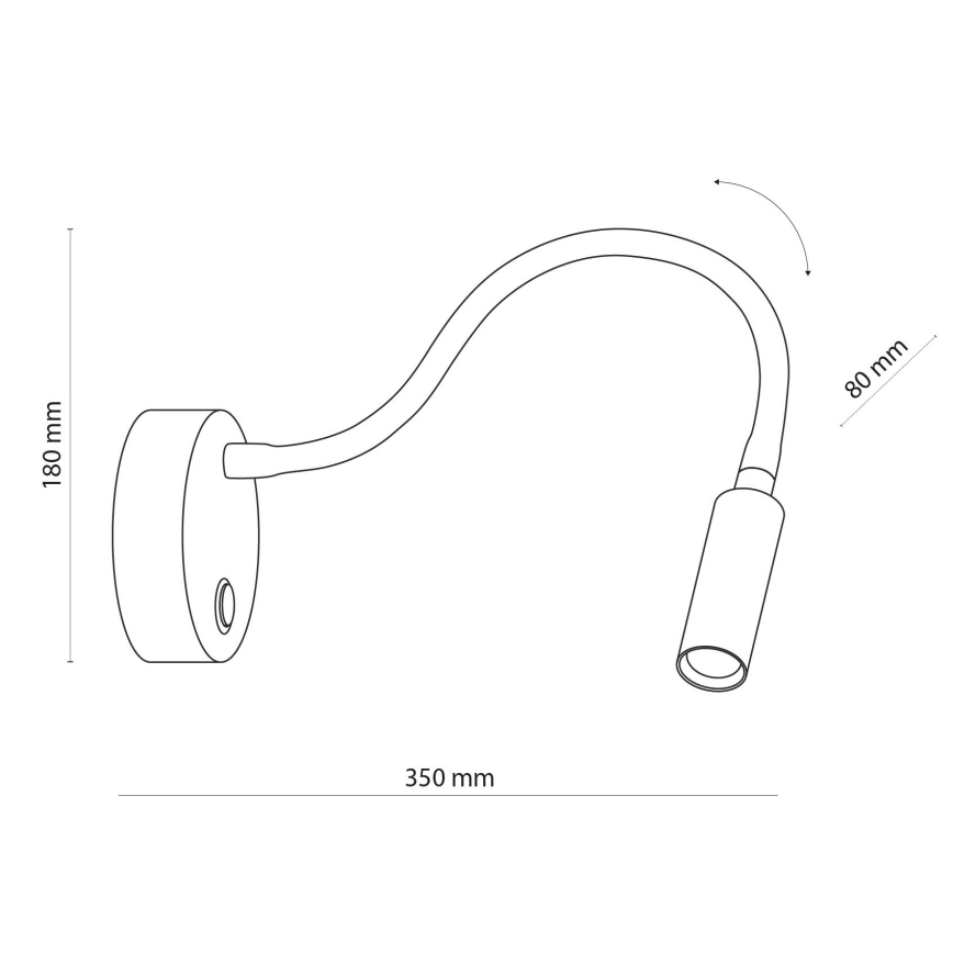 LED Paindlik väike lamp LAGOS 1xG9/6W/230V 4000K valge