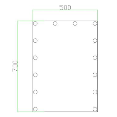 LED Peegel koos valgustusega 14xLED/1W/230V 3000/4000/6000K 70x50 cm IP44