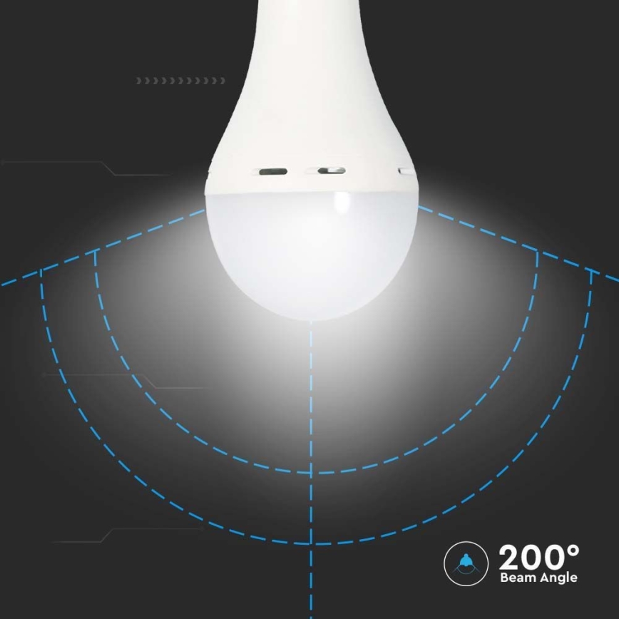 LED Pirn avarirežiimiga A70 E27/9W/230V 4000K