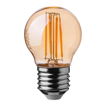 LED Pirn FILAMENT AMBER G45 E27/4W/230V 2200K