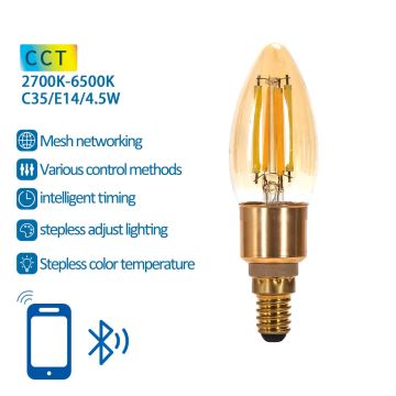 LED Pirn FILAMENT C35 E14/4,5W/230V 2700-6500K - Aigostar