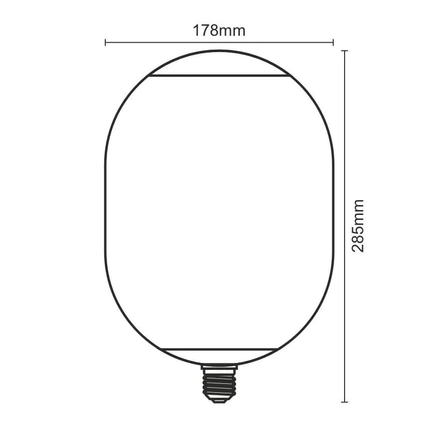 LED Pirn FILAMENT SMOKE T178 E27/4W/230V 1800K