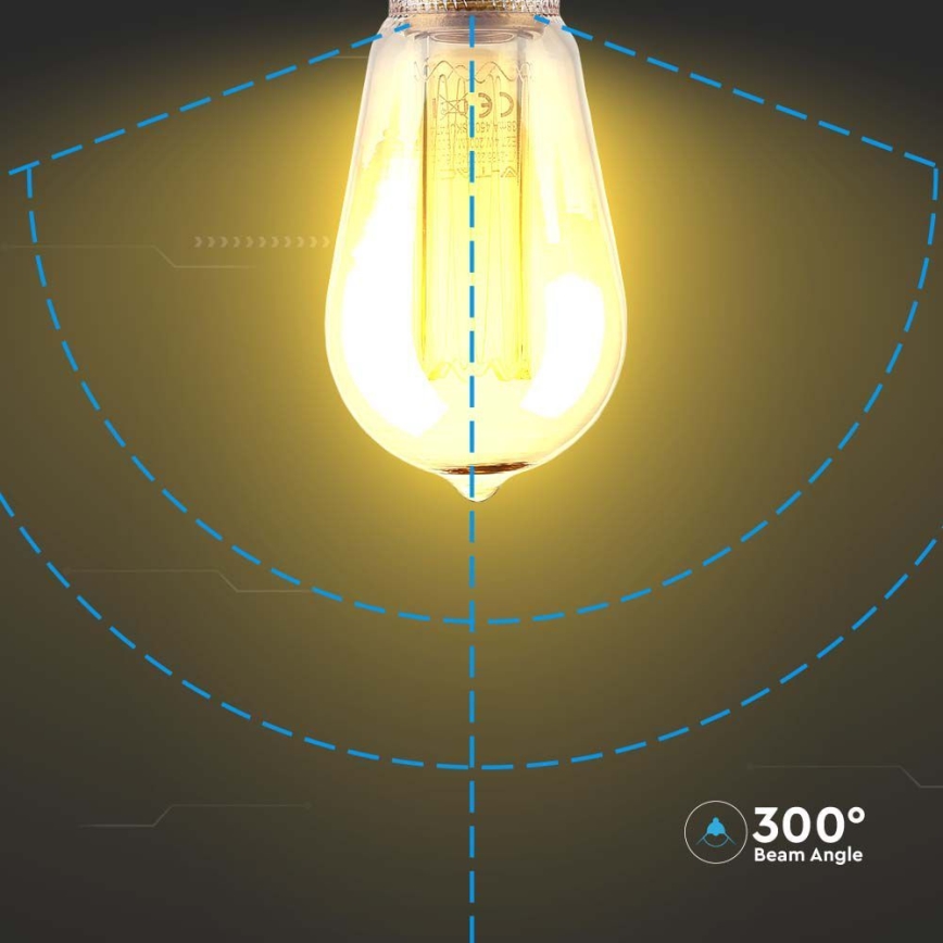 LED Pirn FILAMENT ST64 E27/4W/230V 1800K Art Edition