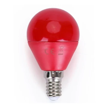 LED Pirn G45 E14/4W/230V punane - Aigostar