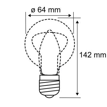 LED Pirn INNER ST64 E27/3,5W/230V 1800K - Paulmann 28880