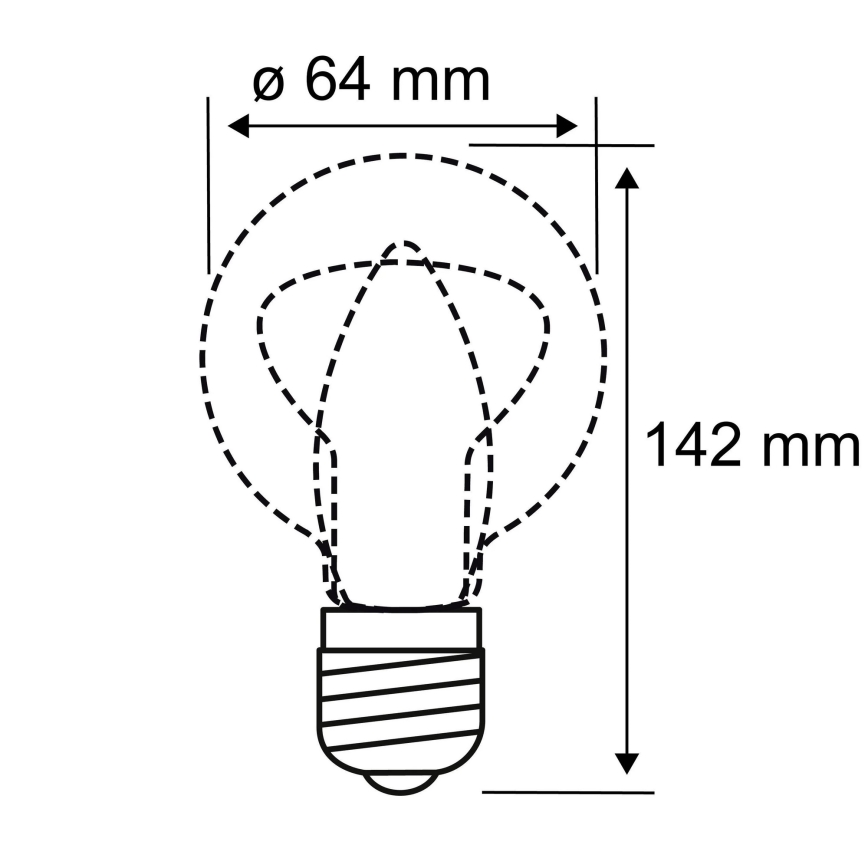 LED Pirn INNER ST64 E27/3,5W/230V 1800K - Paulmann 28880