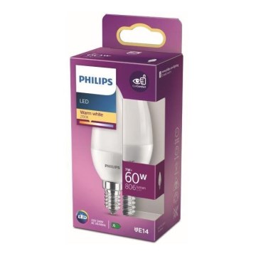 LED Pirn Philips B38 E14/7W/230V 2700K