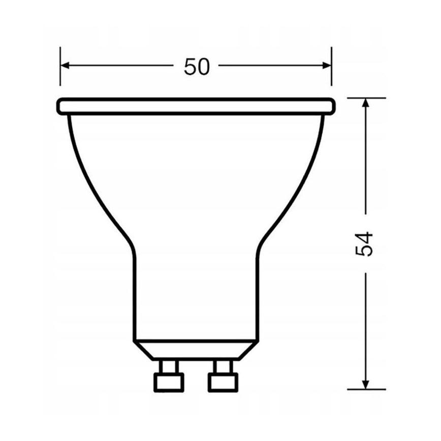 LED Pirn VALUE PAR16 GU10/6,9W/230V 4000K 36° - Ledvance