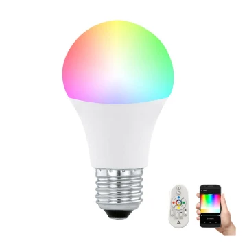 LED RGB Hämardatav pirn CONNECT E27/9W + pult - Eglo