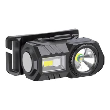 LED RGBW Hämardatav rechargeable headlamp USB LED/3W/5V IP43 190 lm 24 h