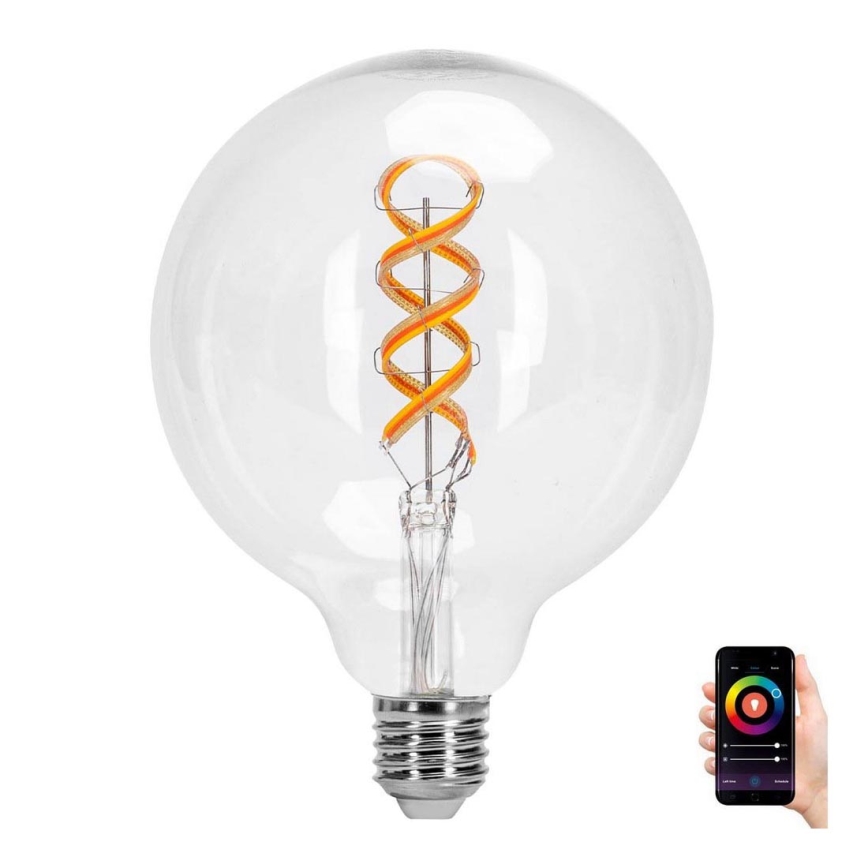 LED RGBW Pirn FILAMENT G125 E27/4,9W/230V 2700K - Aigostar