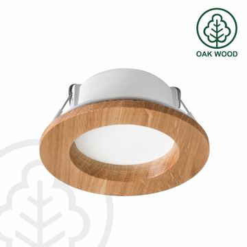 LED Süvistatav valgusti WOODY SPOT LED/5,5W/230V 4000K tamm ø 10 cm