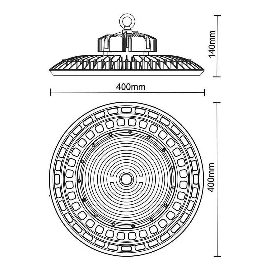 LED Tööstuslik valgusti UFO HIGHBAY LED/200W/230V 5000K IP65