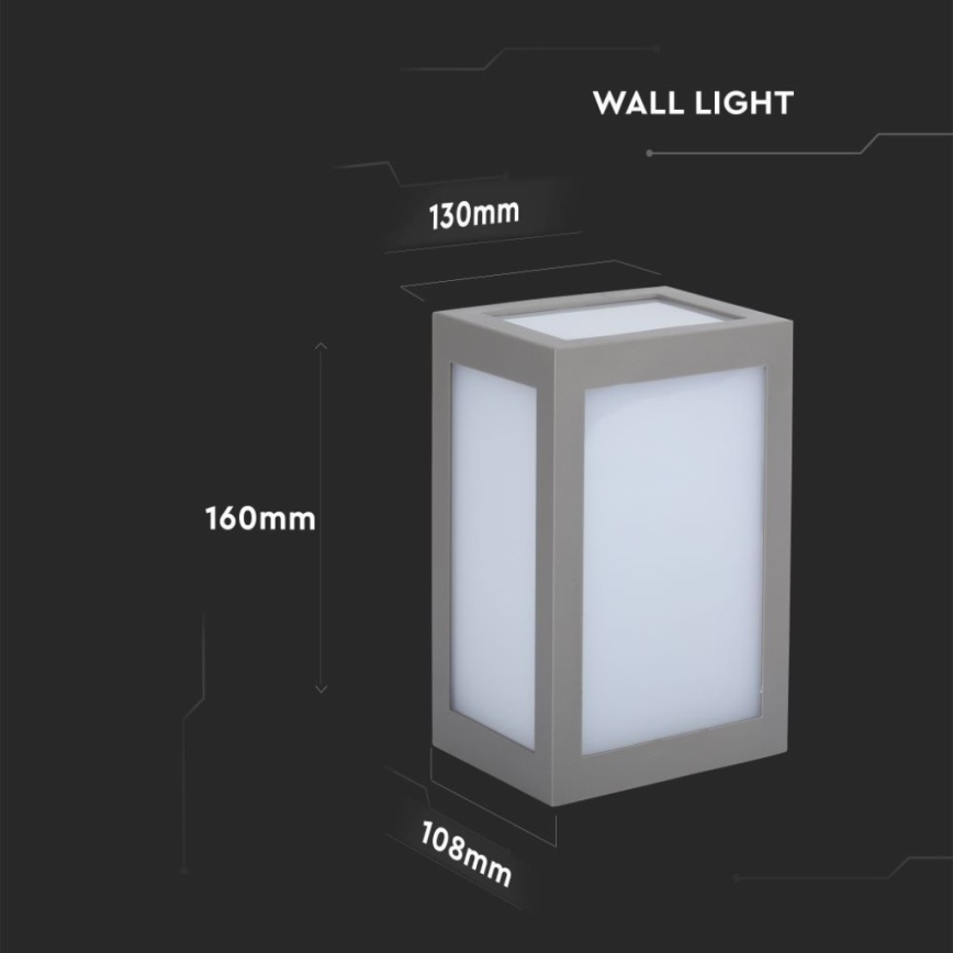 LED Väli seinavalgusti LED/12W/230V 4000K IP65 hall