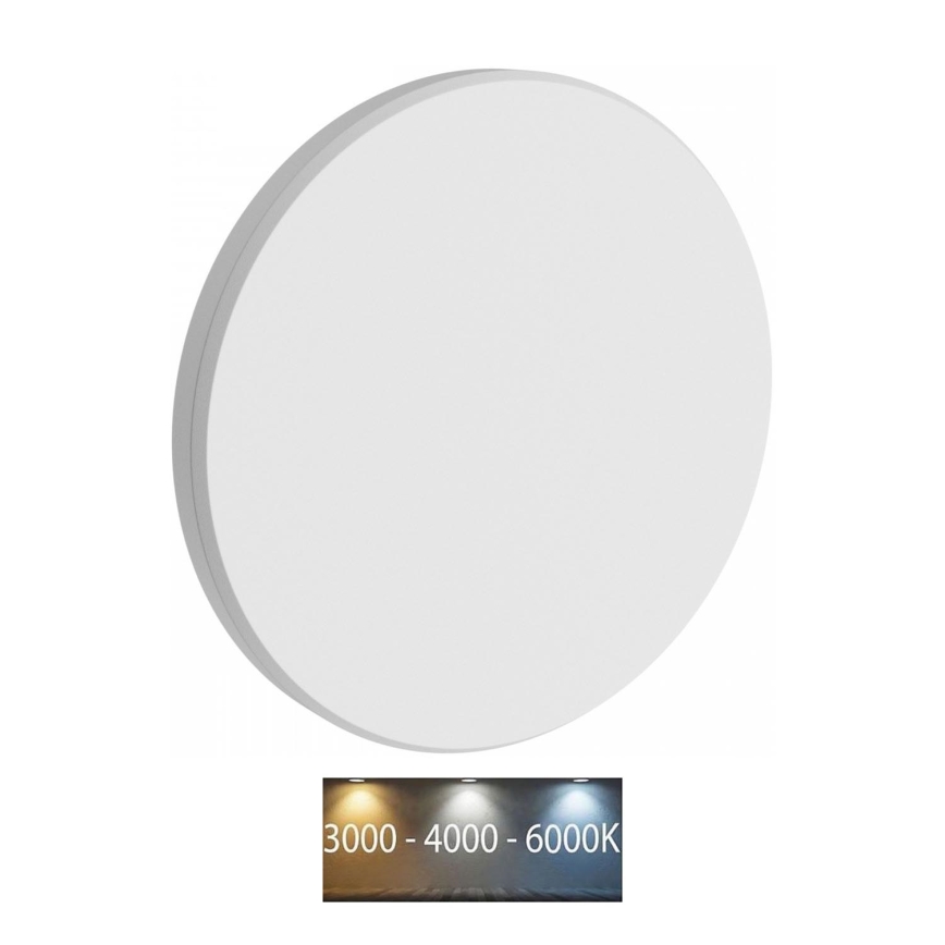 LED Väli seinavalgusti PIATTA LED/12W/230V 3000/4000/6000K d. 18 cm IP44 valge