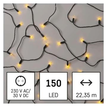 LED Väli valguskett 150xLED/27,35m IP44 vintage