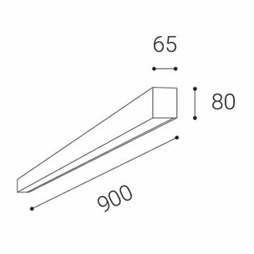 LED2 - LED Laevalgusti LINO LED/24W/230V 3000K/3500K/4000K valge 90 cm