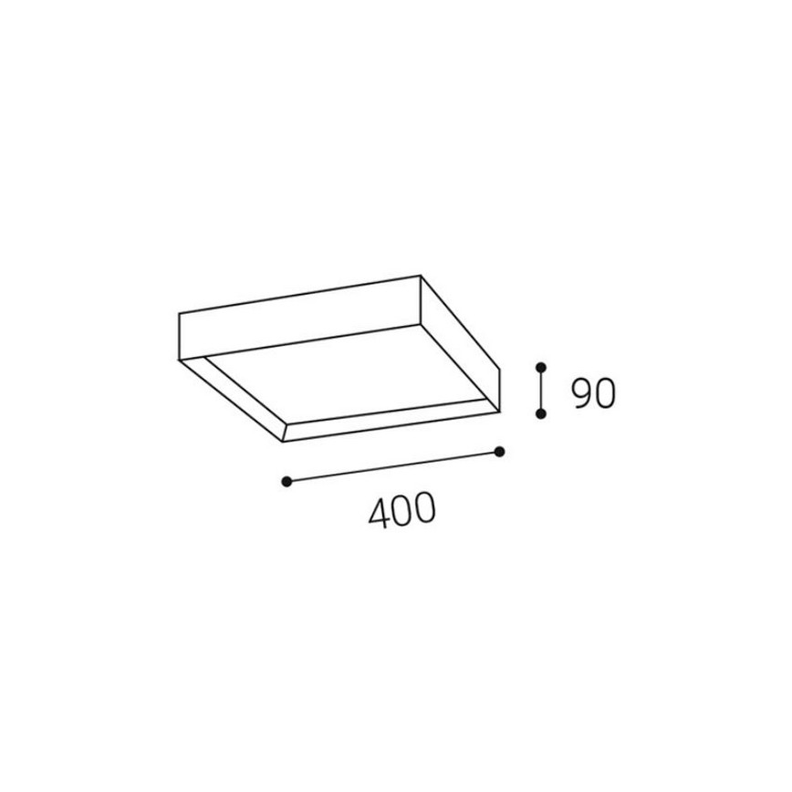 LED2 - LED Laevalgusti MILO LED/30W/230V must 3000/4000K