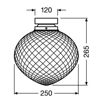 Ledvance - Laevalgusti PINEAPPLE 1xE27/40W/230V