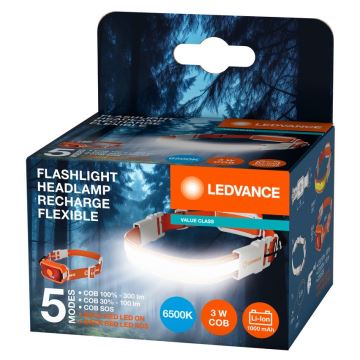 Ledvance - LED Laetav pealamp FLASHLIGHT LED/3W/5V 1000mAh