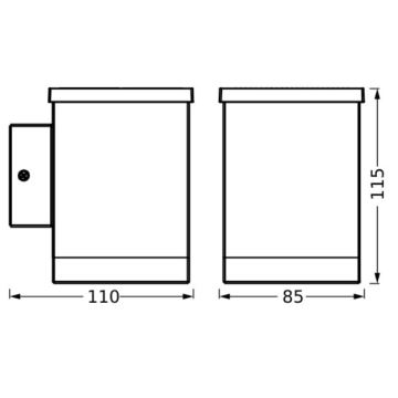 Ledvance - LED Päikesepaneeliga seinavalgusti ENDURA STYLE SOLAR LED/0,5W/2,4V IP44