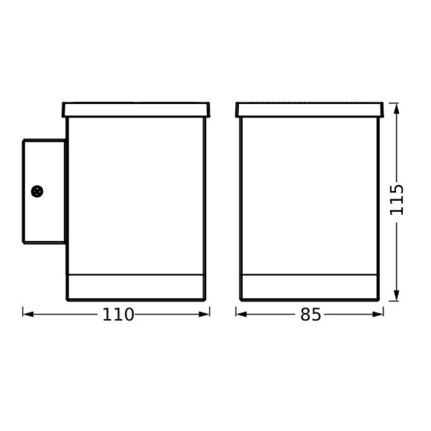 Ledvance - LED Päikesepaneeliga seinavalgusti ENDURA STYLE SOLAR LED/0,5W/2,4V IP44