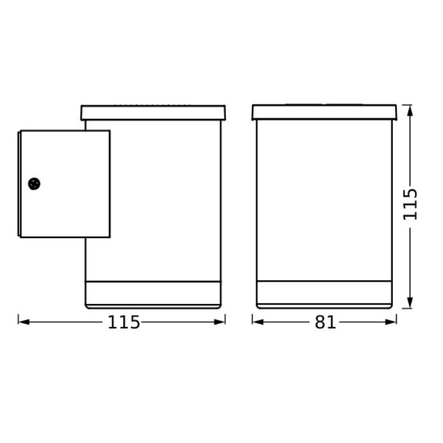 Ledvance - LED Päikesepaneeliga seinavalgusti ENDURA STYLE SOLAR LED/0,5W/2,4V IP44