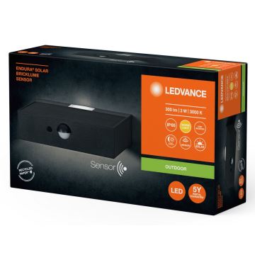 Ledvance - LED Päikesepaneeliga seinavalgusti koos anduriga ENDURA SOLAR LED/3W/4,2V IP65