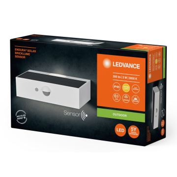 Ledvance - LED Päikesepaneeliga seinavalgusti koos anduriga ENDURA SOLAR LED/3W/4,2V IP65