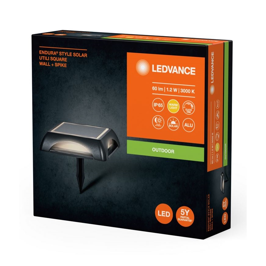 Ledvance - LED Hämardatav päikesepaneeliga lamp ENDURA STYLE SOLAR LED/1,2W/3,7V IP65