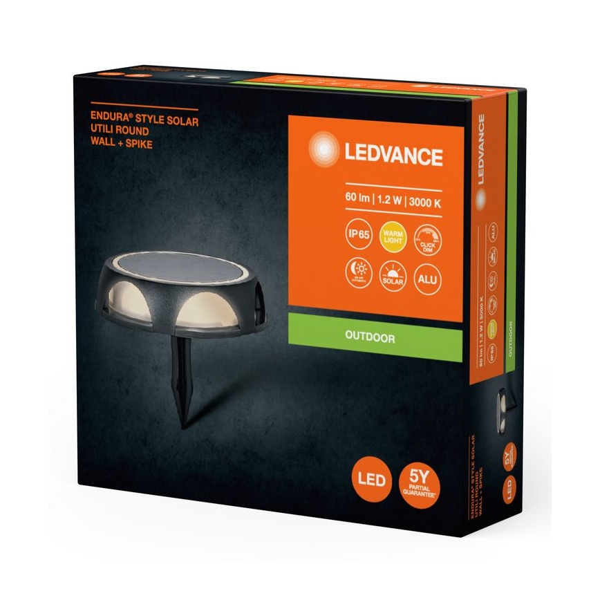 Ledvance - LED Hämardatav päikesepaneeliga lamp ENDURA STYLE SOLAR LED/1,2W/3,7V IP65