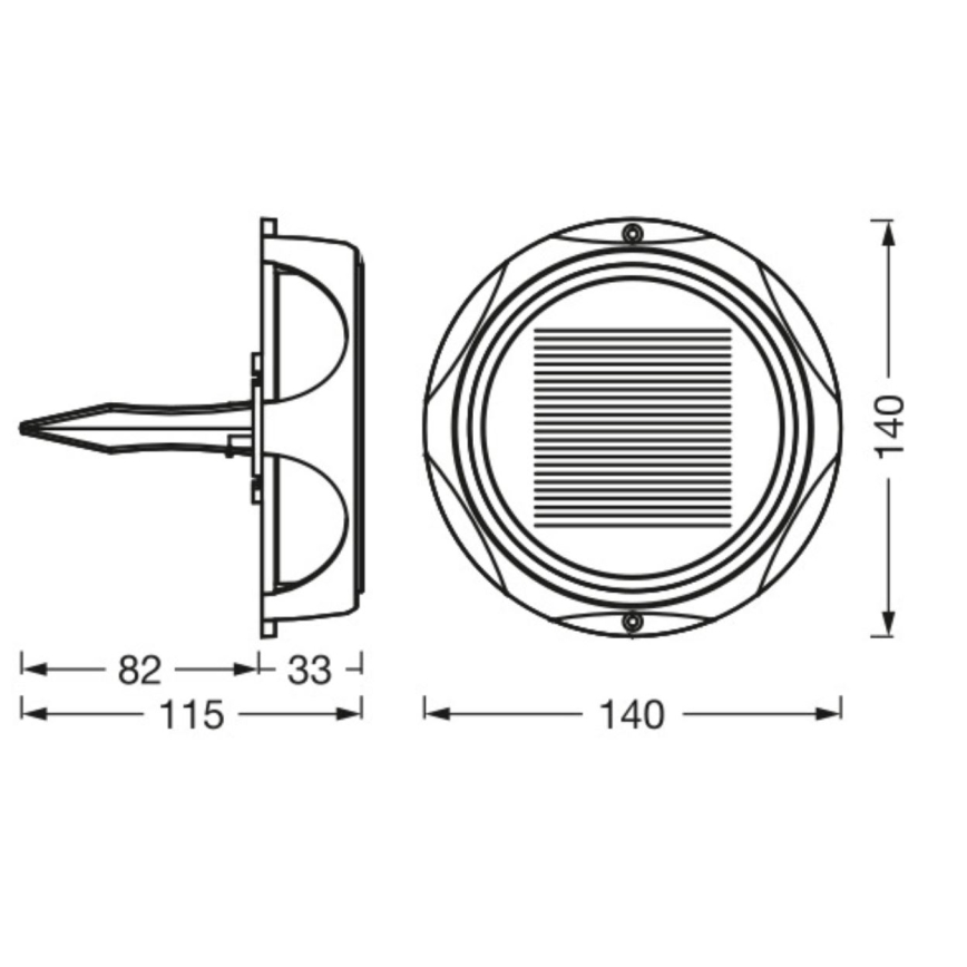 Ledvance - LED Hämardatav päikesepaneeliga lamp ENDURA STYLE SOLAR LED/1,2W/3,7V IP65