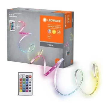 Ledvance - LED RGBW Hämardatav valgusriba FLEX 5m LED/14W/230V + kaugjuhtimispult