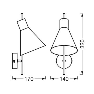 Ledvance - LED Seinavalgusti DECOR TOKIO LED/5W/230V