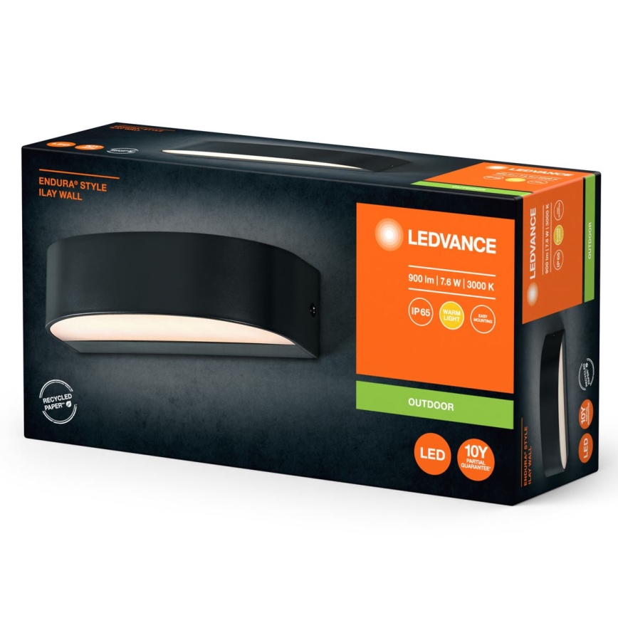 Ledvance - LED Väli seinavalgusti ENDURA STYLE ILAY 2xLED/3,8W/230V IP65